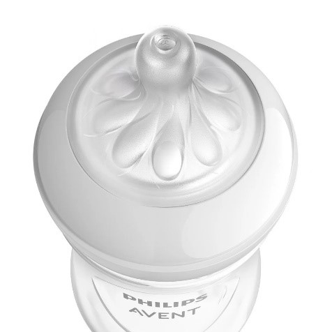 Стъклено шише 260мл_2 Шише за хранене Natural Response 260 мл с биберон без протичане Natural Response Поток 3, 1м+